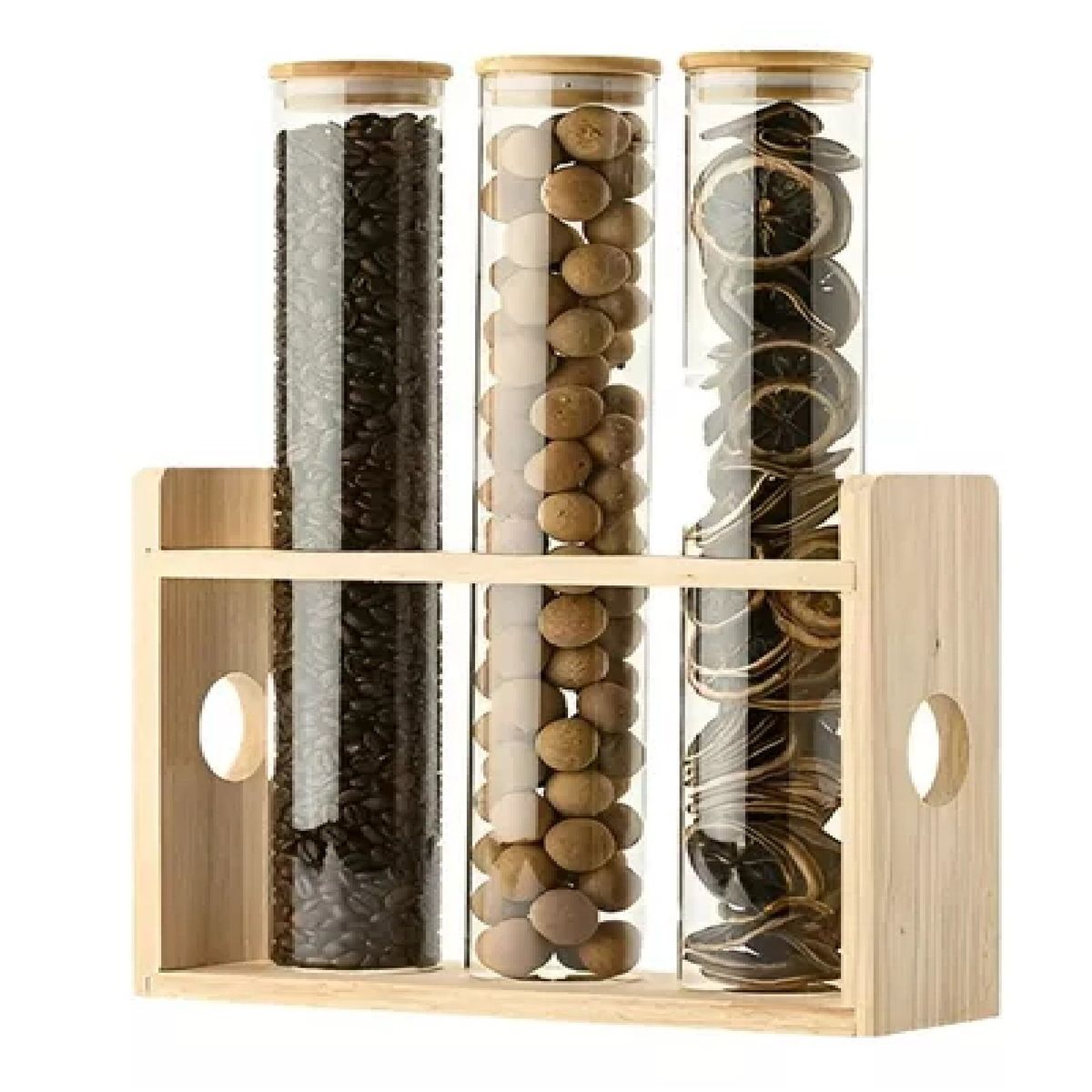 PASTELERIUS - Organizador Condimentos Especieros Cocina Porta Condimento 3pc Especieros Madera Condimentero Cocina