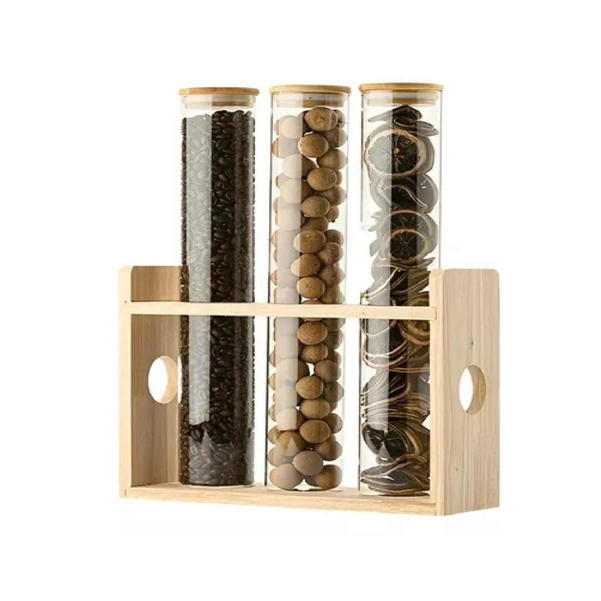 PASTELERIUS - Organizador Condimentos Especieros Cocina Porta Condimento 3pc Especieros Madera Condimentero Cocina