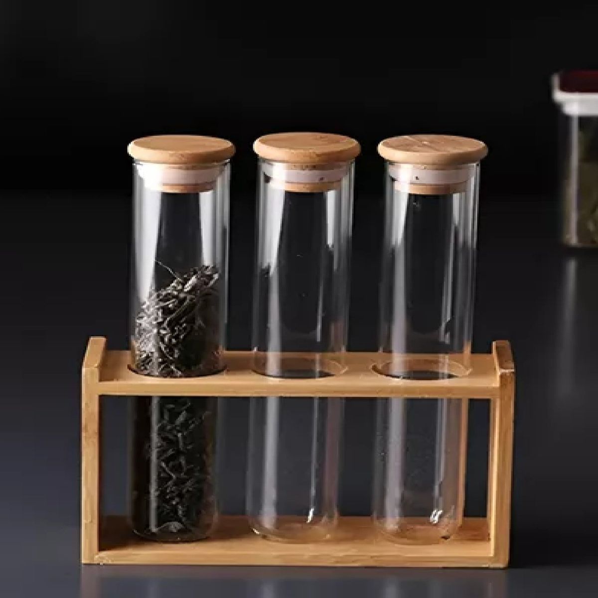 PASTELERIUS - Organizador Condimentos Especieros Cocina Porta Condimento 3pc Especieros Madera Condimentero Cocina