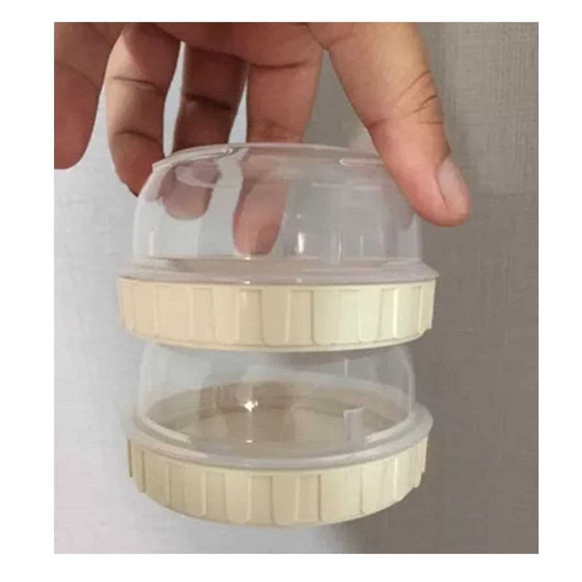 KENDY - Pack 10 Frasco Pote Tapper Twist Plastico Mini Con Tapa 50ml