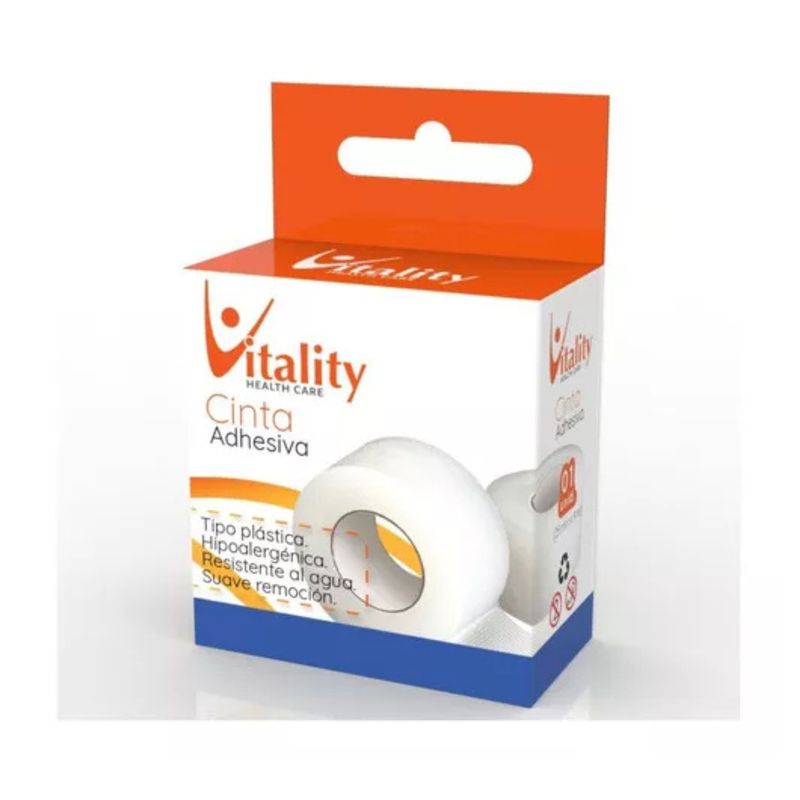MAXCARE - Cinta Adhesiva Transparente Vitality Tipo Plastica Sin Dispensador