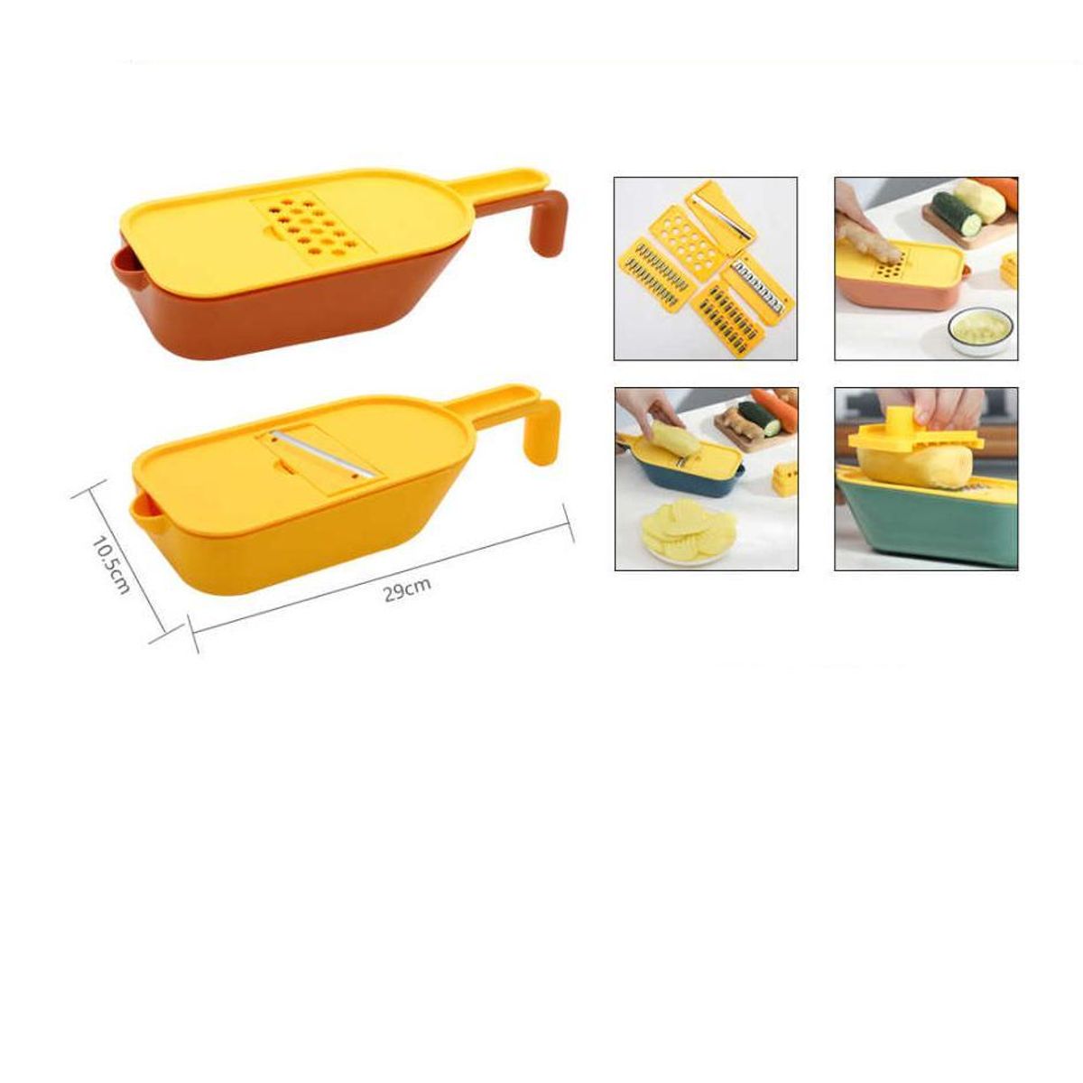 GENERICO - Rallador Picador Verdura 9pcs