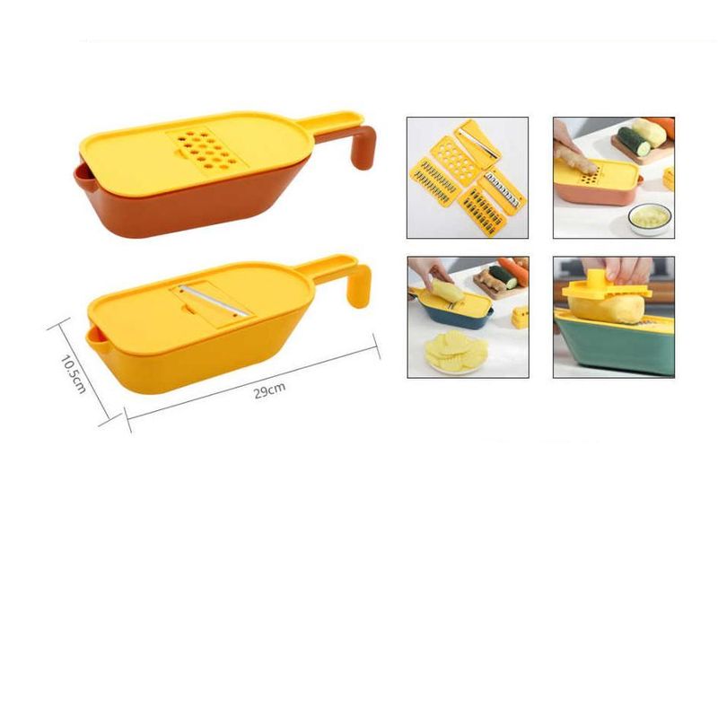 GENERICO - Rallador Picador Verdura 9pcs