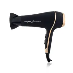 SIEGEN - Secador De Pelo Sg3035 Negro 2niv Coolshoot Tourmalina Ion
