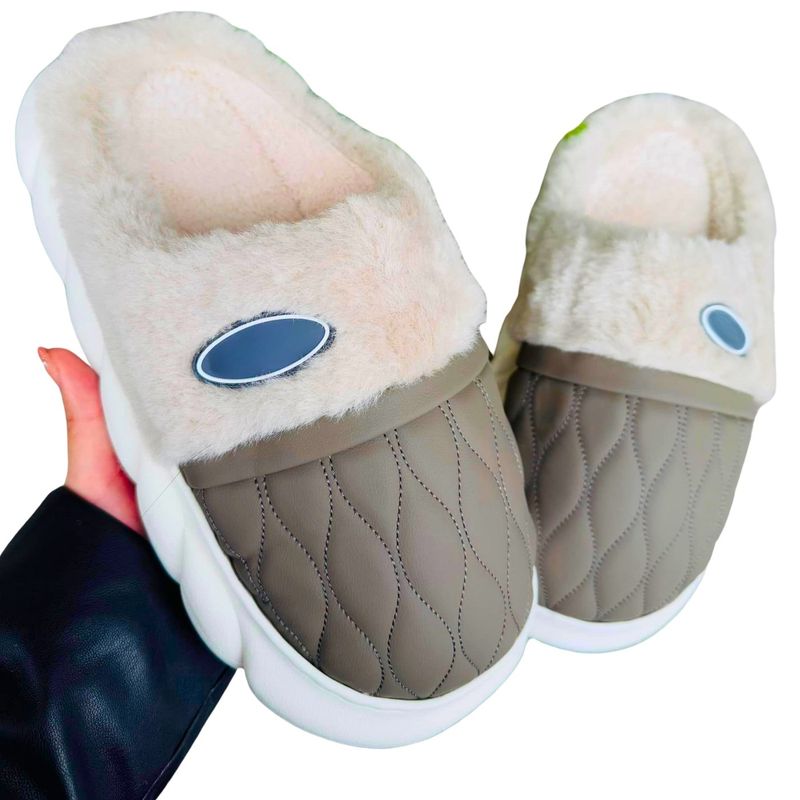 MPROPIA - Pantufla Zapato Descanso Hombre tipo Eco Cuero Suela Confortable. 438.