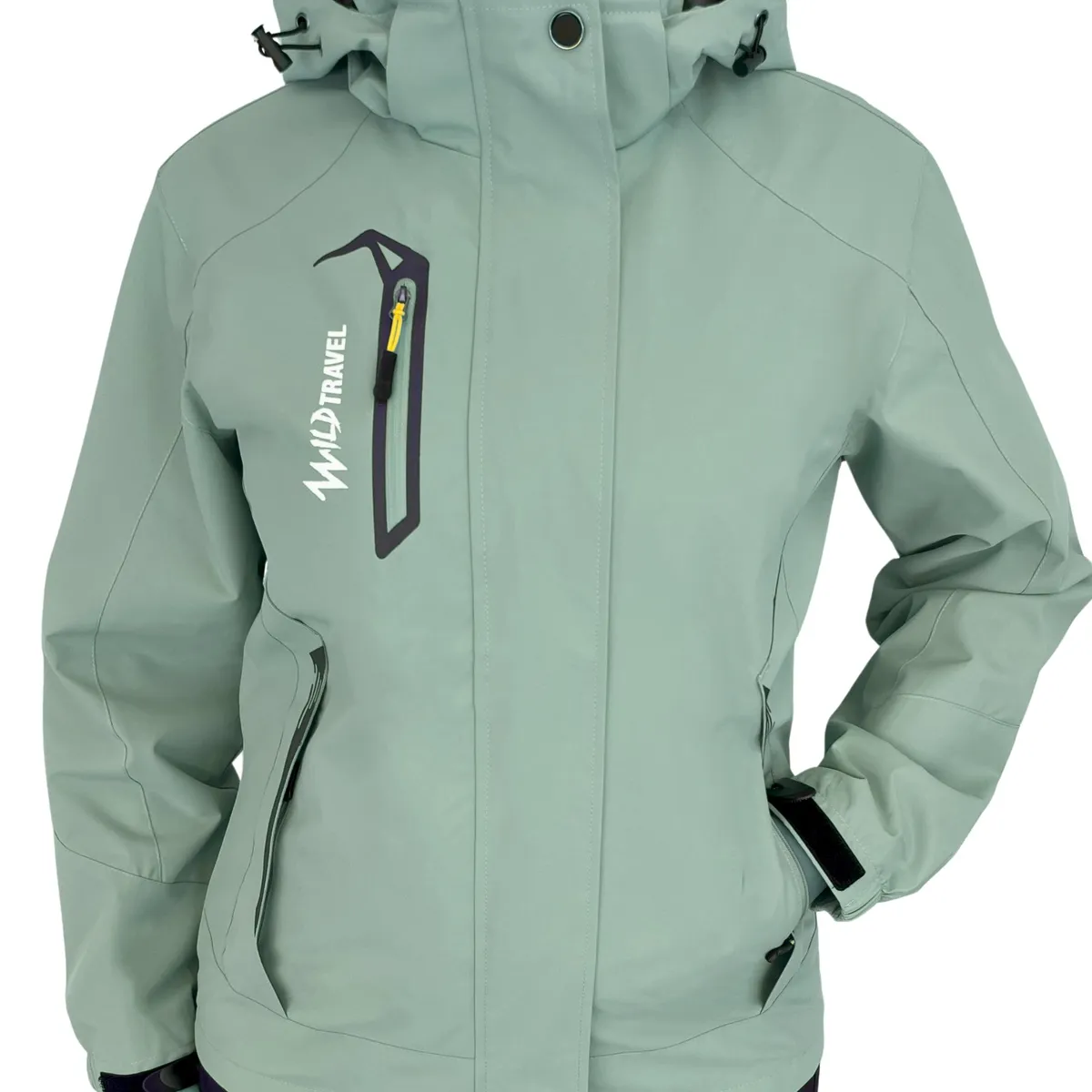 WILD TRAVEL - Chaqueta Cortaviento Impermeable Premium Wild Travel