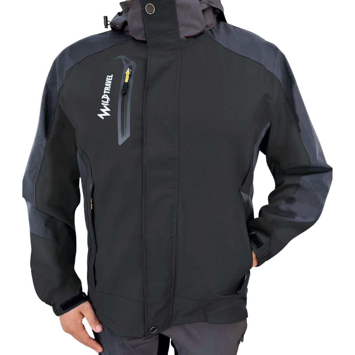 WILD TRAVEL - Chaqueta Cortaviento Impermeable Premium Wild Travel
