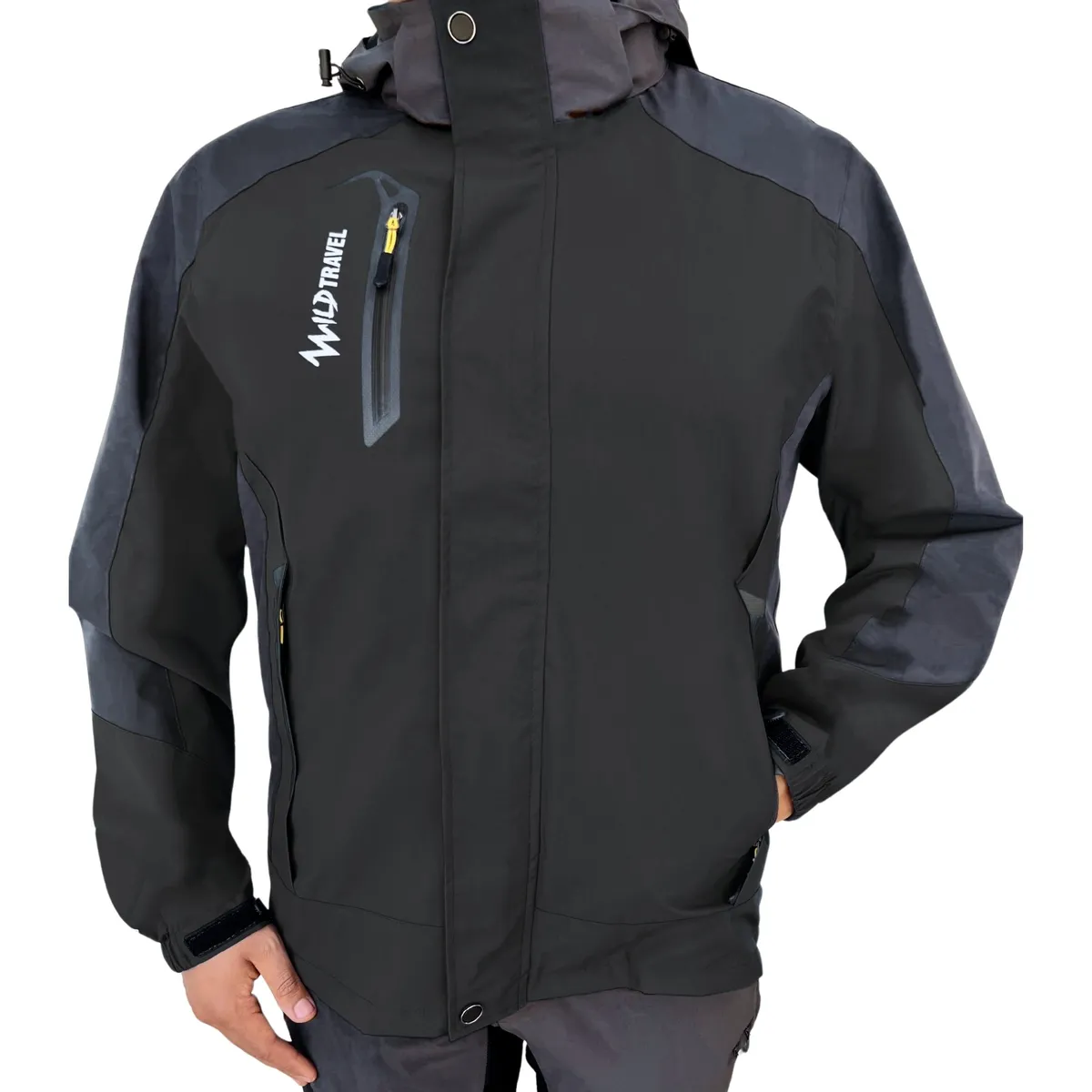 WILD TRAVEL - Chaqueta Cortaviento Impermeable Premium Wild Travel