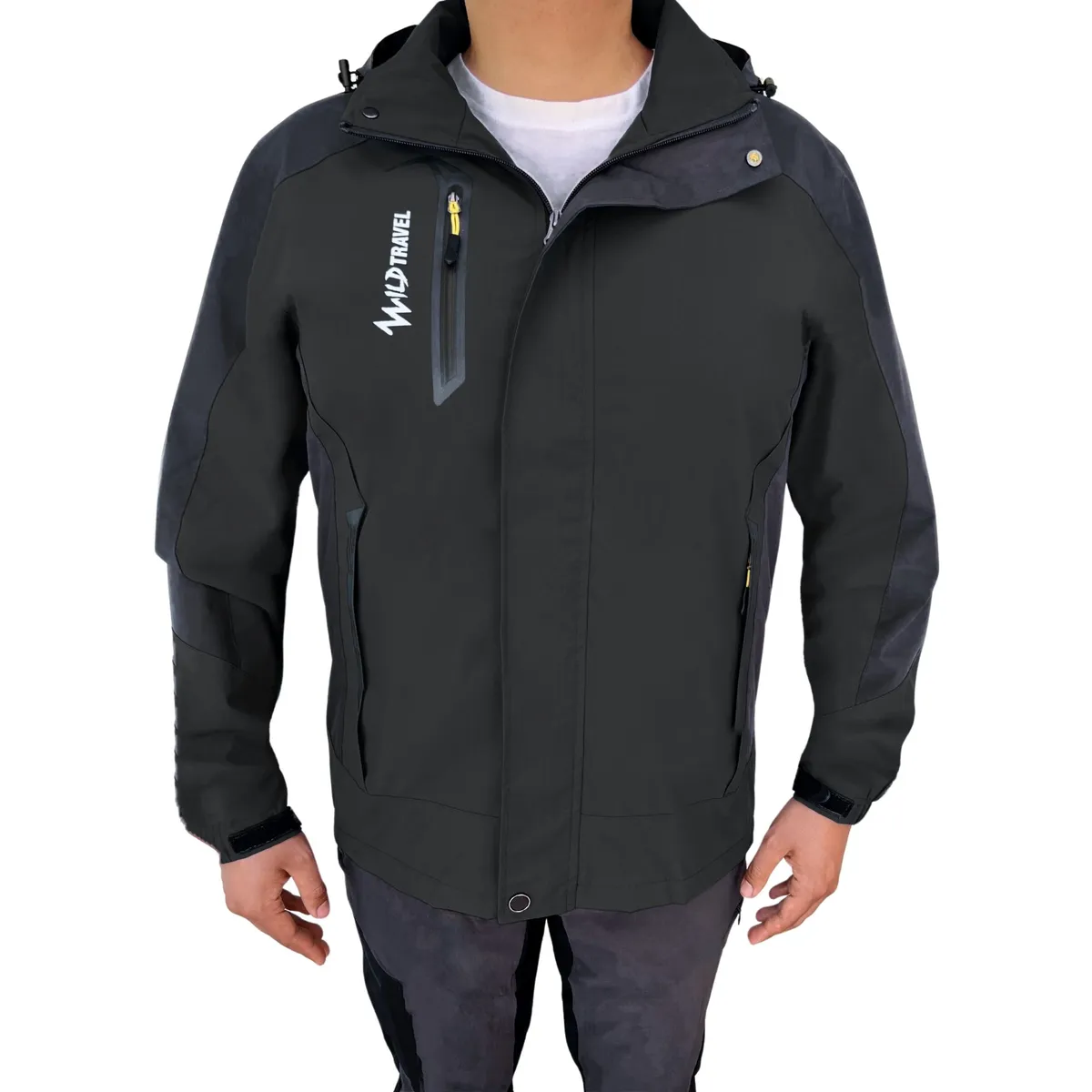 WILD TRAVEL - Chaqueta Cortaviento Impermeable Premium Wild Travel