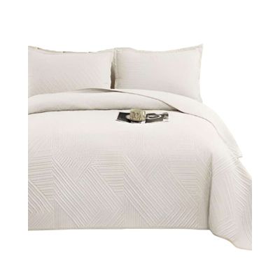 Imagen 2 del producto COBERTOR DE LUJO QUILT VERANO PLAZA Y MEDIA BLANCO