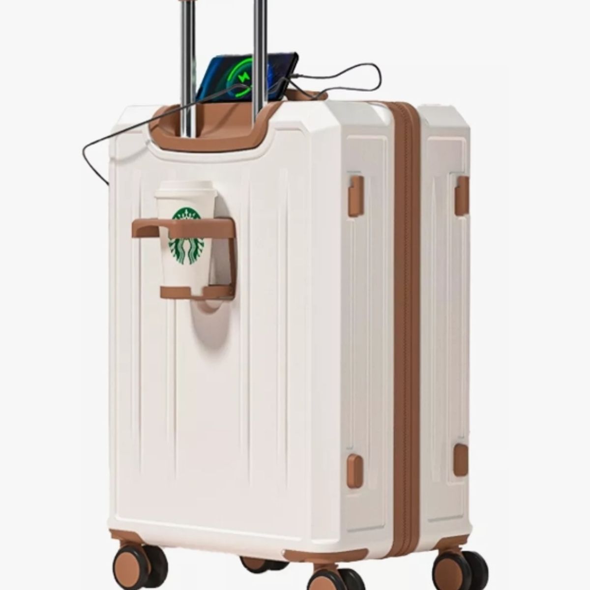 HOMER OUTDOOR - Maleta De Cabina 20 Pulgada Con Porta Vaso Y Puerto Usb