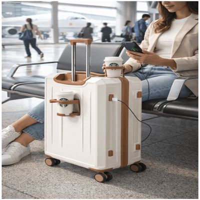 Imagen 2 del producto Maleta De Cabina 20 Pulgada Con Porta Vaso Y Puerto Usb