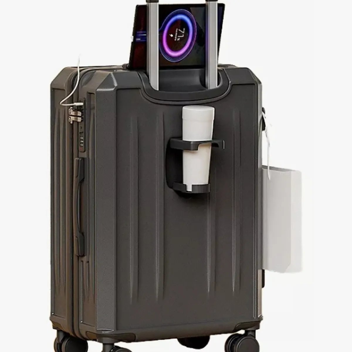 HOMER OUTDOOR - Maleta De Cabina 20 Pulgada Con Porta Vaso Y Puerto Usb