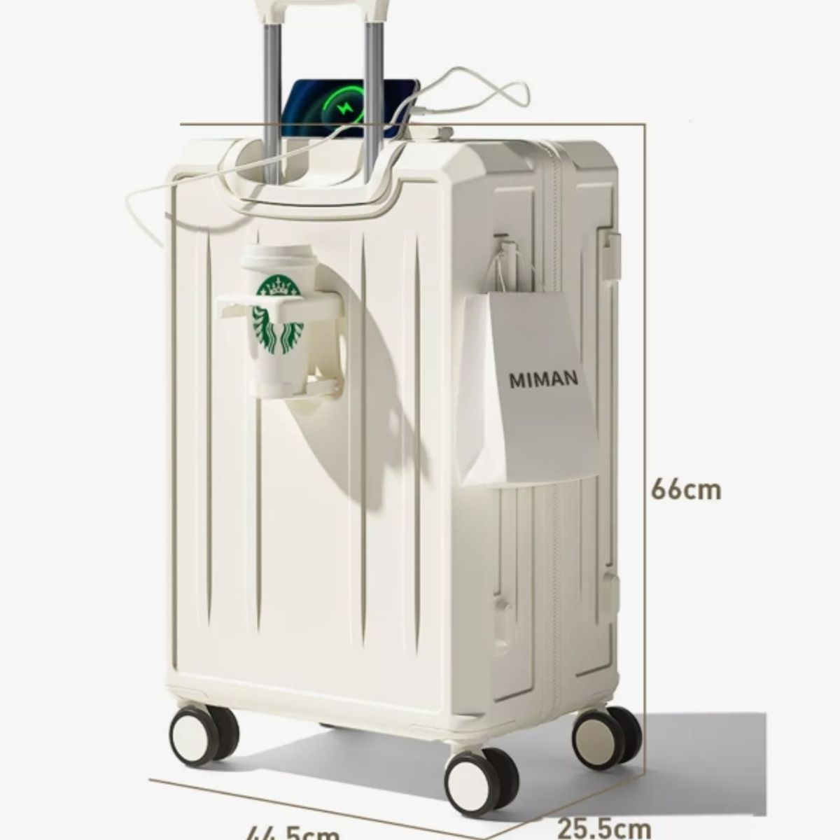 HOMER OUTDOOR - Maleta De Cabina 20 Pulgada Con Porta Vaso Y Puerto Usb