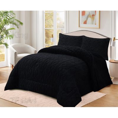 Imagen 2 del producto COBERTOR TRENSADO CON CHIPORRO NEGRO KING TF