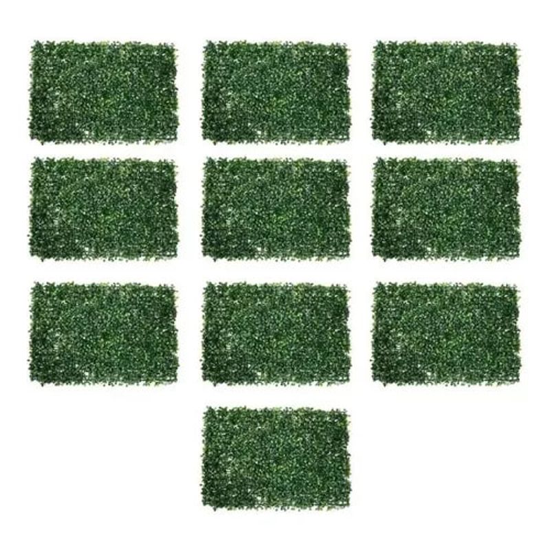 GENERICO - Pack 10 Unidades Pasto Palmeta Estilo Trébol Sintético 60x40