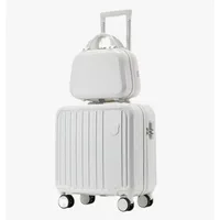 Set Maleta Cabina 18 Pulgada Con Bolso De Viaje Para Adulto