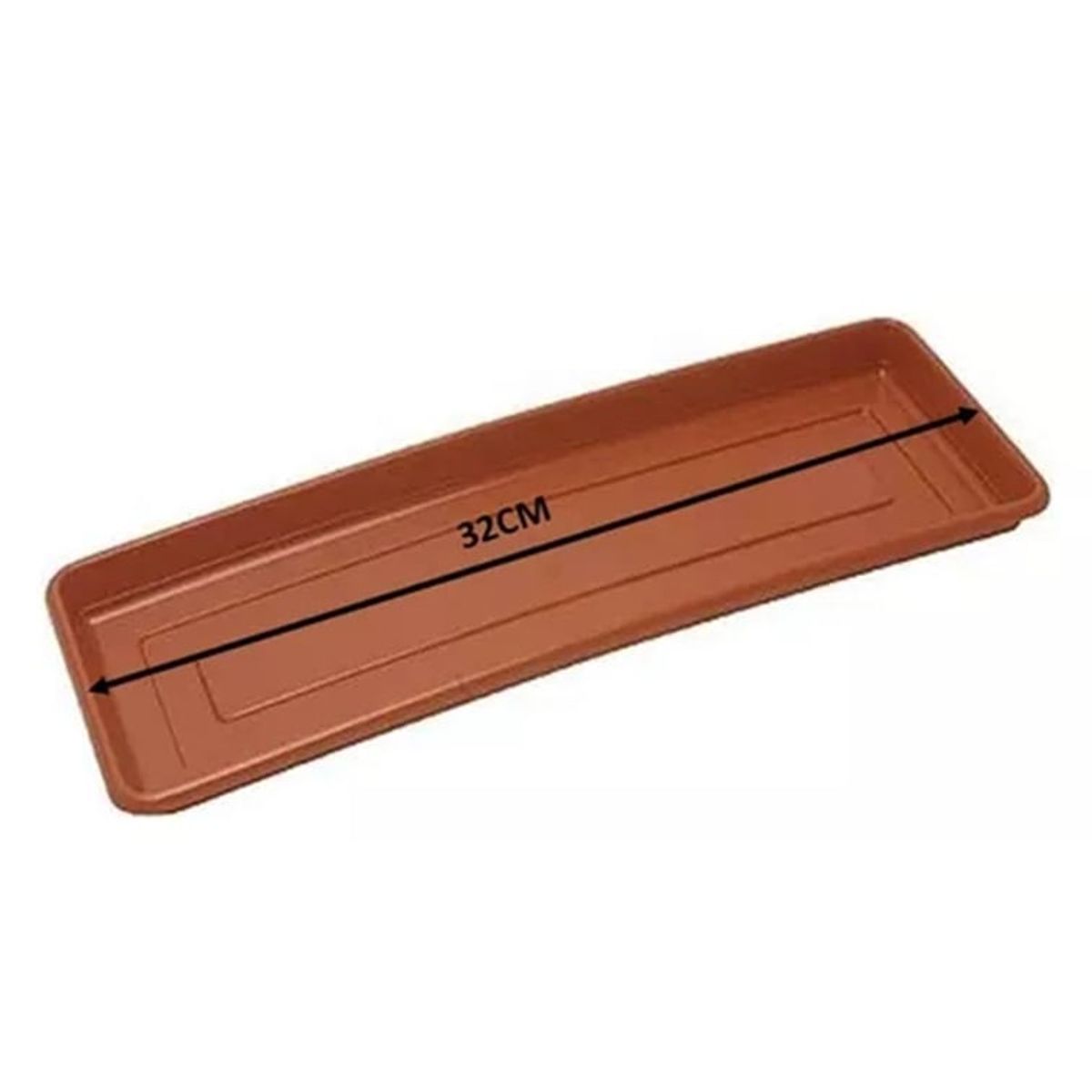 GENERICO - Pack 10 Plato Base Macetero Jardinería Rectangular 35 Var