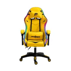 PANTHER - Silla Gamer Profesional con Vibración Yellow