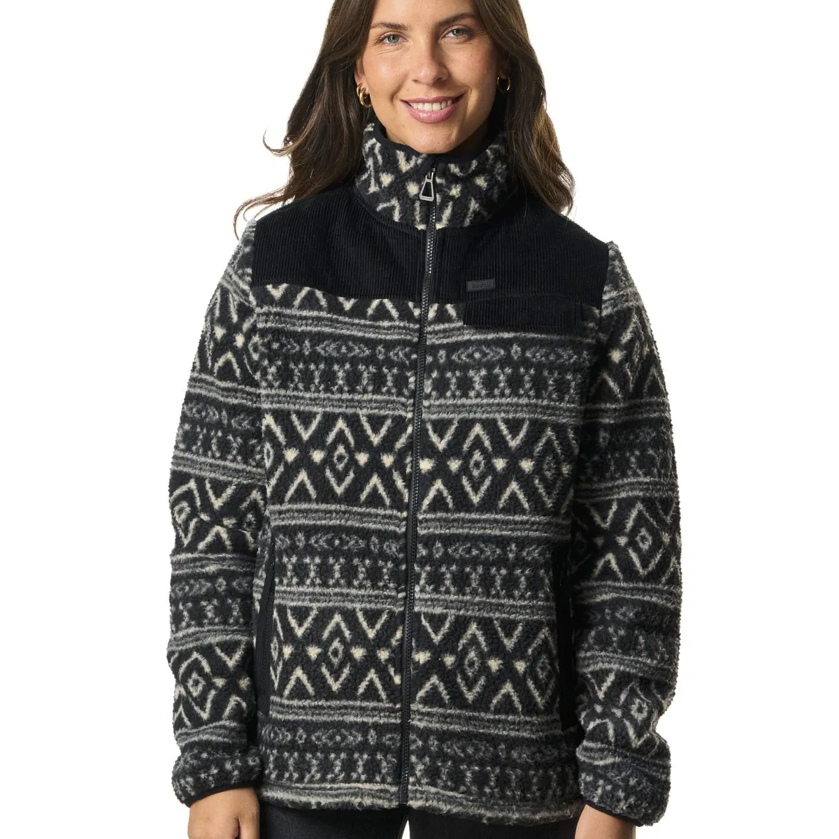 KIVUL - Polar Mavek Reciclado Mujer Negro