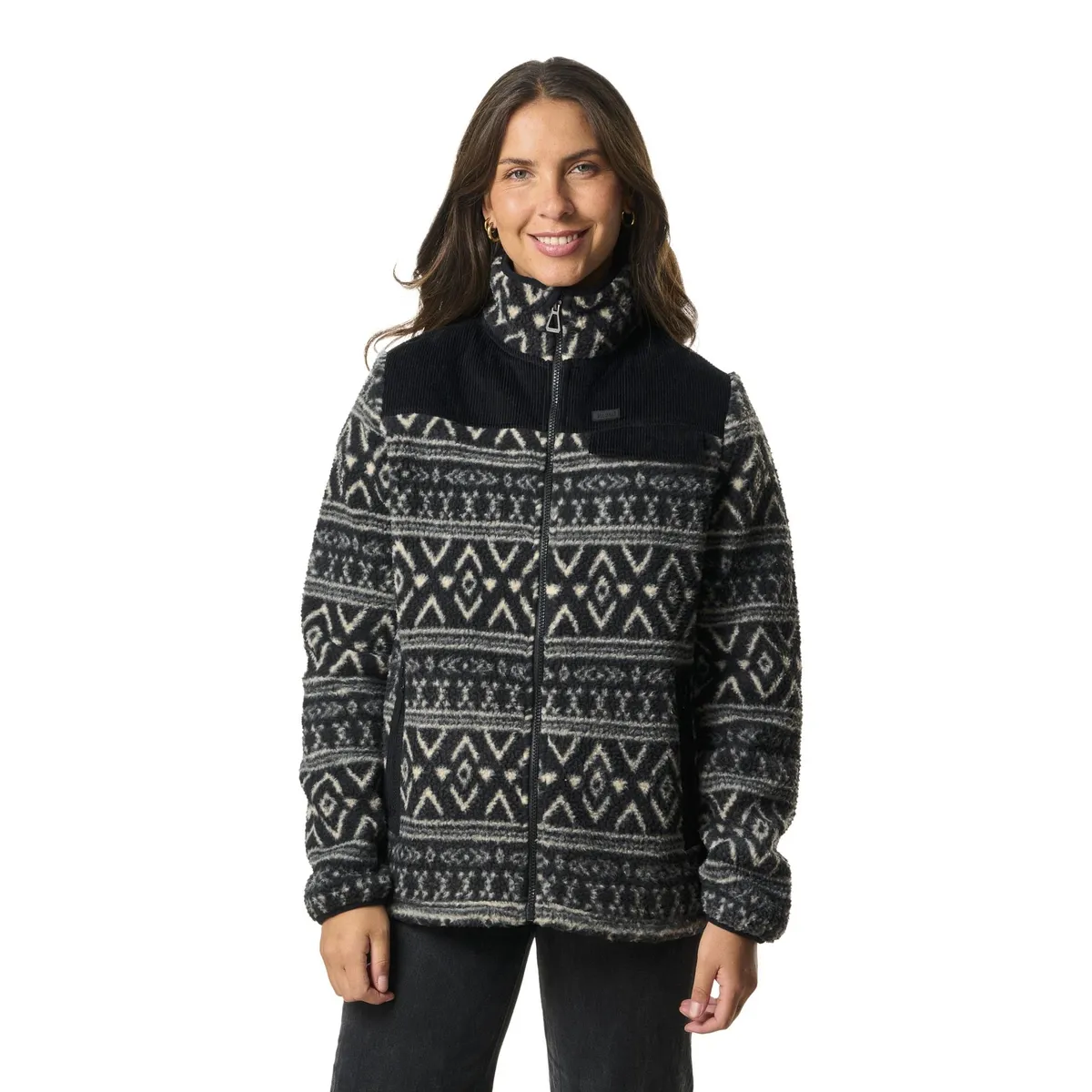 KIVUL - Polar Mavek Reciclado Mujer Negro