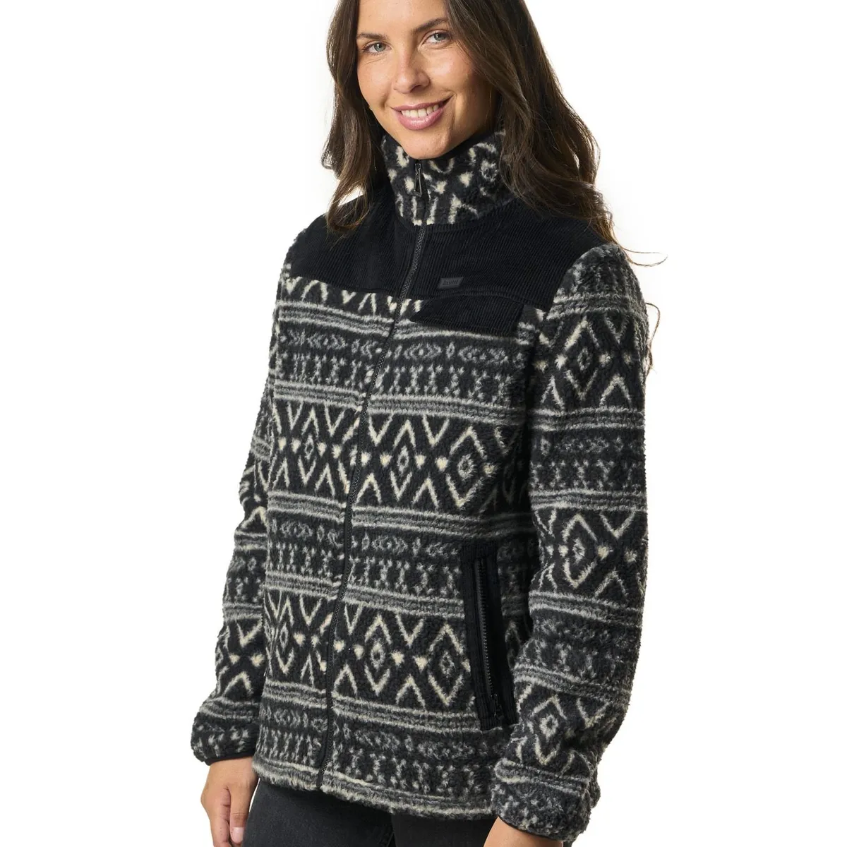 KIVUL - Polar Mavek Reciclado Mujer Negro