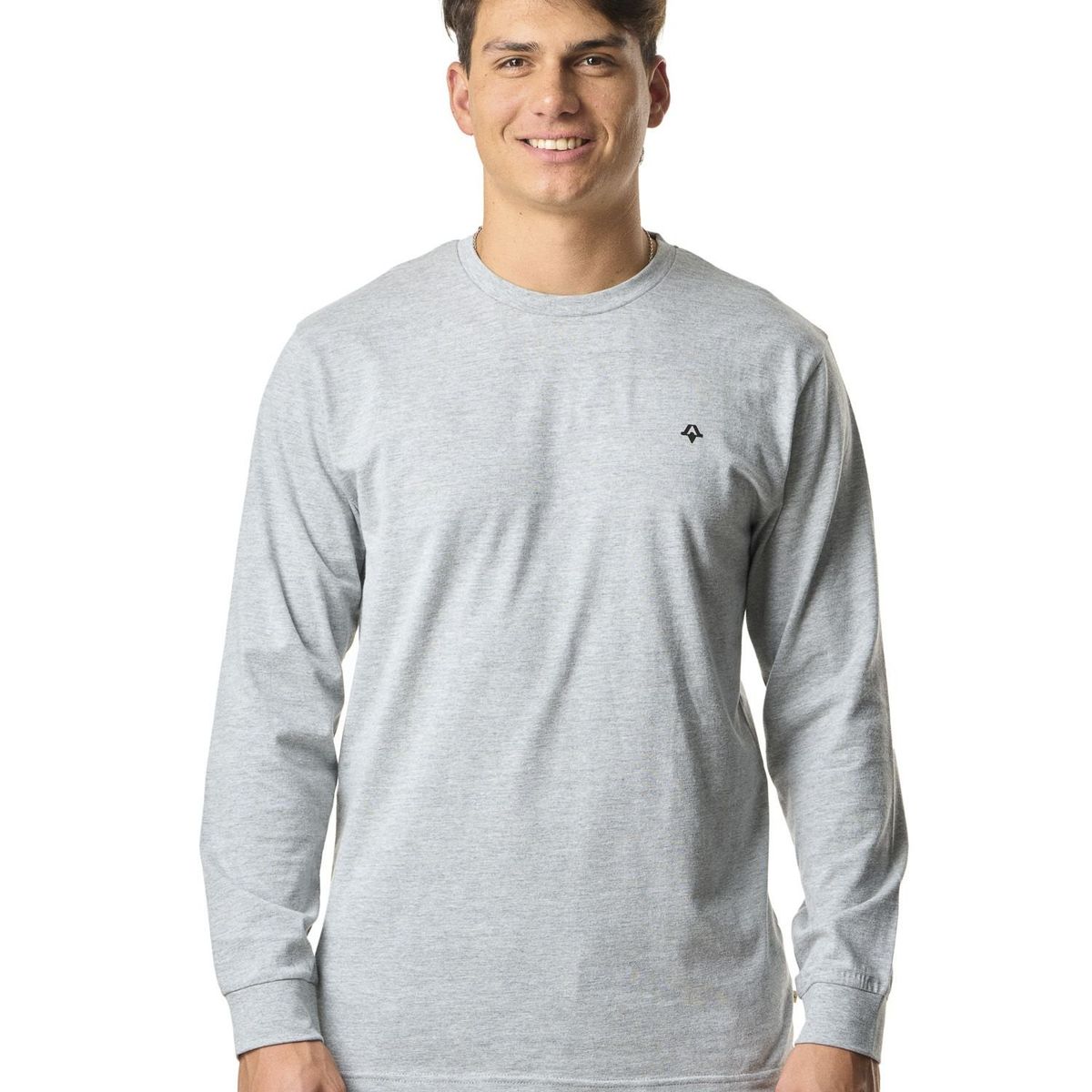 KIVUL - Polera Logo Hombre Gris Claro