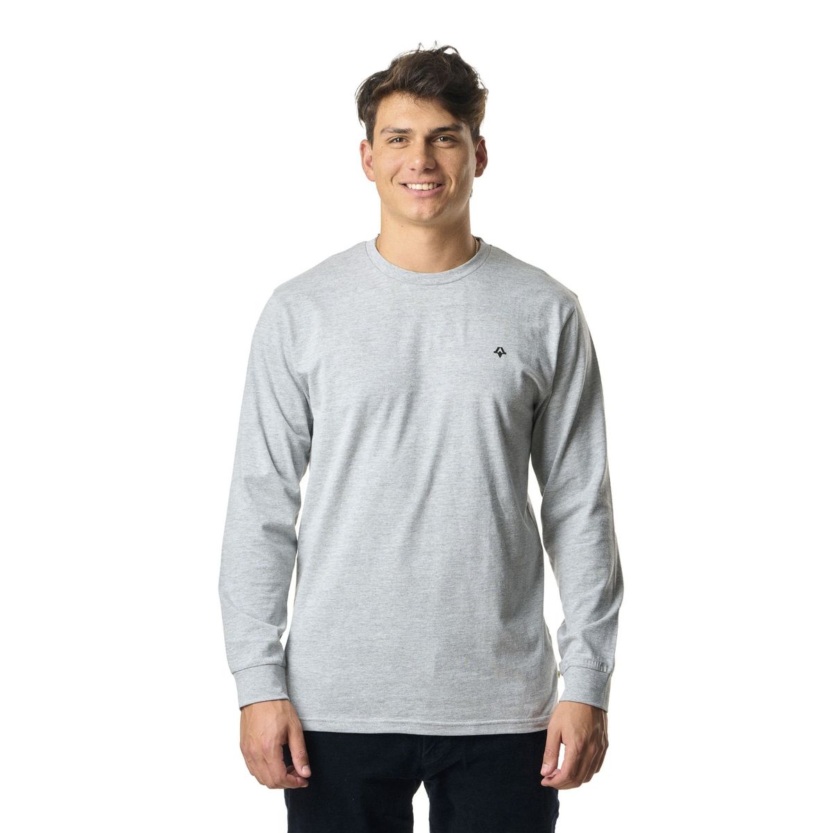 KIVUL - Polera Logo Hombre Gris Claro