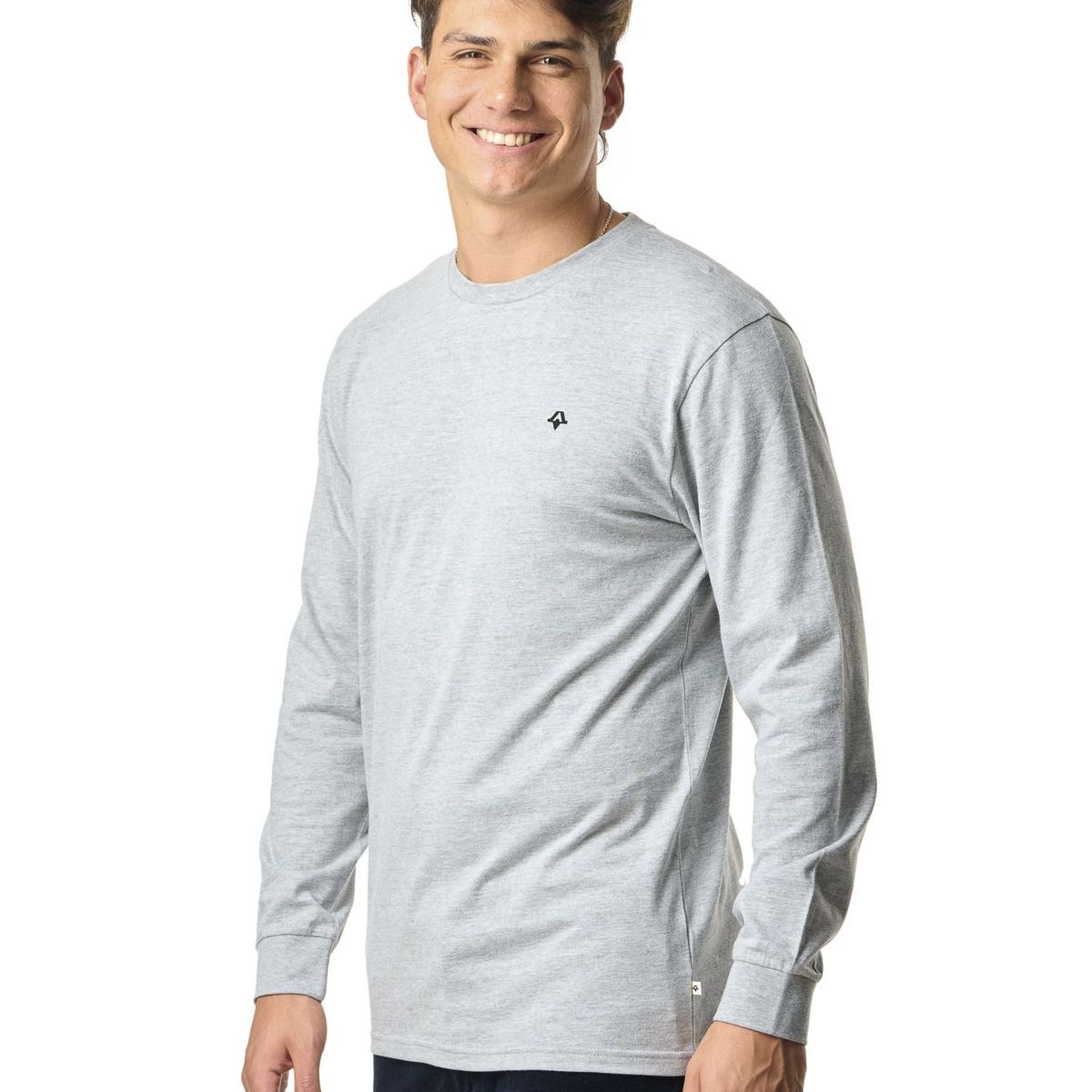 KIVUL - Polera Logo Hombre Gris Claro
