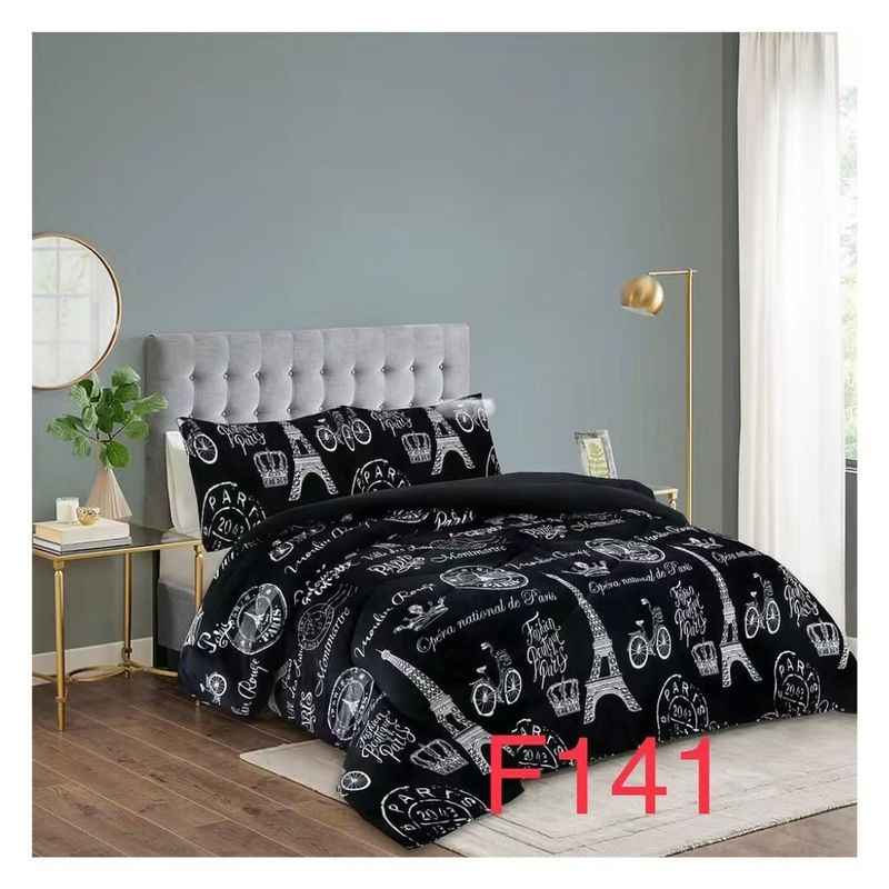 GENERICO - Cobertor Chiporro King Invierno - Negro Paris Francia F141