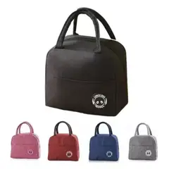 GENERICO - Lonchera Negra Bolsa Termica Colación Almuerzo Portatil Unisex