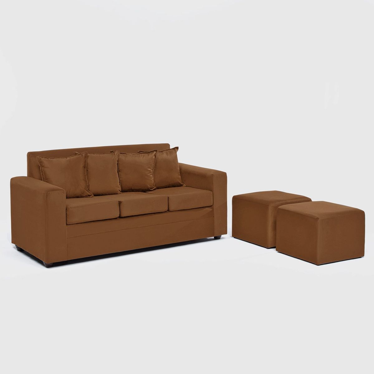 ALMORE - SOFA PARIS 2 POUF FELPA CAFE ALMORE