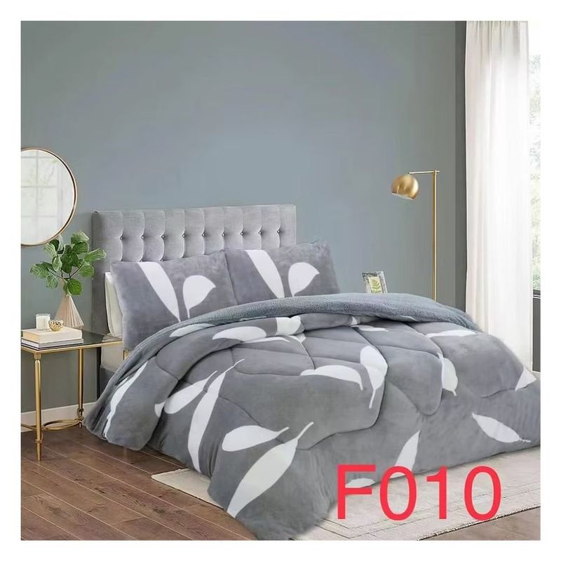 GENERICO - Cobertor Chiporro King Invierno - Gris Plumas F092