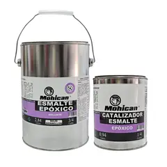 MOHICAN - ESMALTE EPÓXICO ROJO BERMELLÓN 3/4GAL + CATALIZADOR 1/4GAL