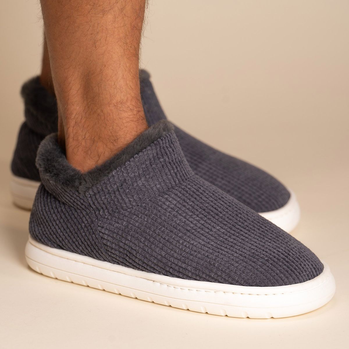 CHINITOWN - Pantufla Hombre Azul Borla Chinitown