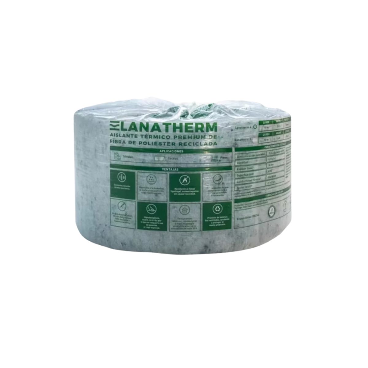 MOHICAN - AISLANTE TÉRMICO Y ACÚSTICO 0,6 MTS X 10 MTS X 50 MM