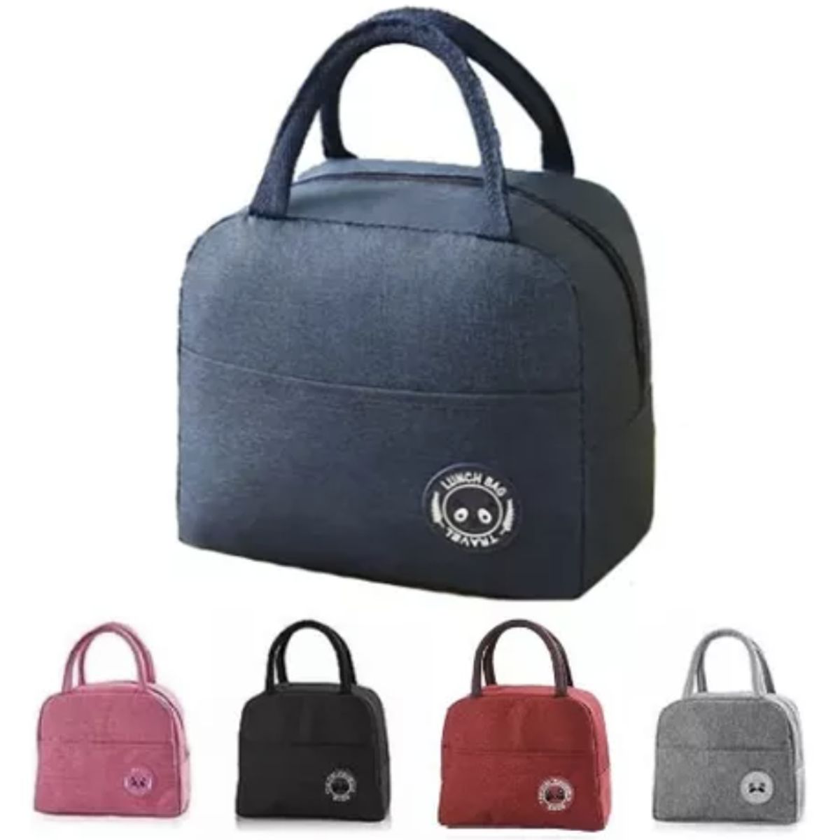 GENERICO - Lonchera Azul Bolsa Termica Colación Almuerzo Portatil Unisex