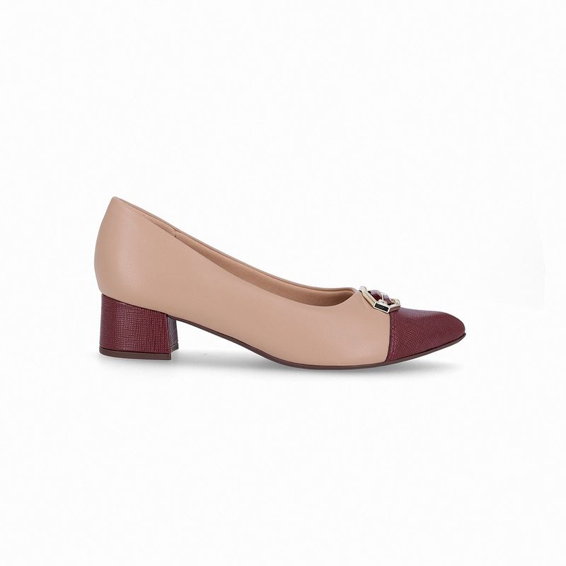 PICCADILLY - Zapato Mujer Vino/Nude Taci Piccadilly