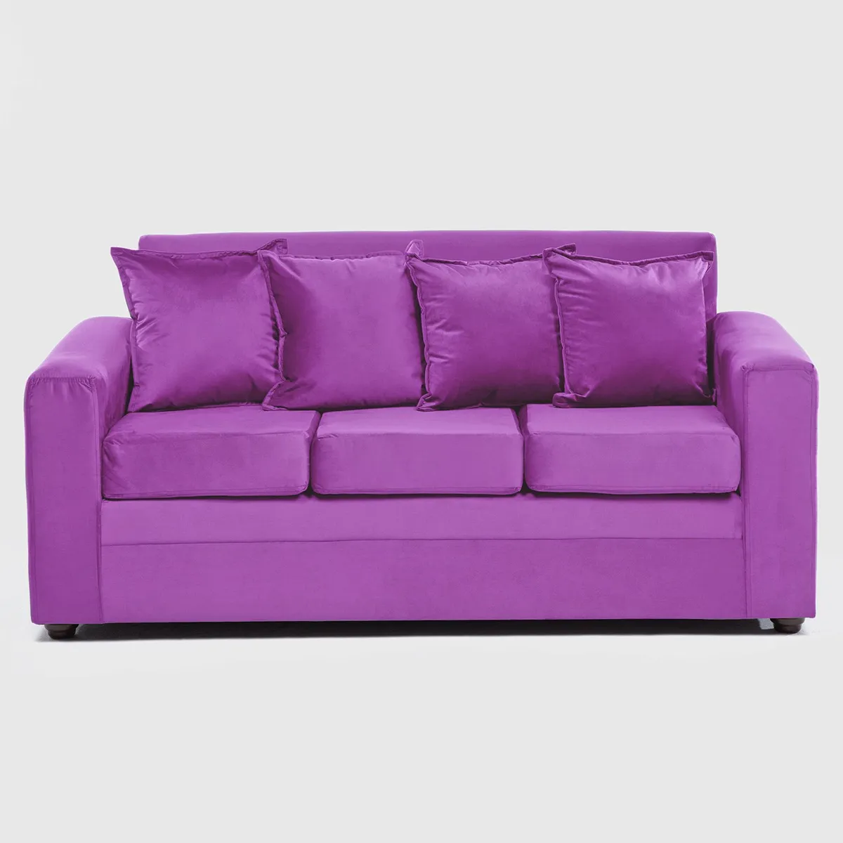 ALMORE - SOFA PARIS 2 POUF FELPA MORADO ALMORE