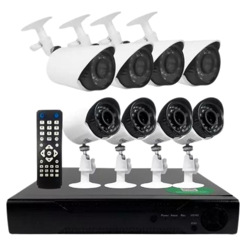 CCTV - Kit 8 Cámaras Seguridad Full Hd Control Remoto