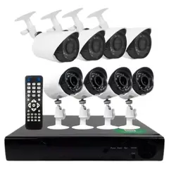 CCTV - Kit 8 Cámaras Seguridad Full Hd Control Remoto