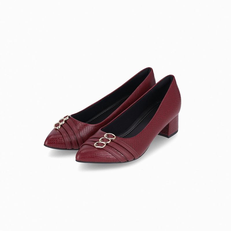 PICCADILLY - Zapato Mujer Vino/Snake Taci 26 Piccadilly