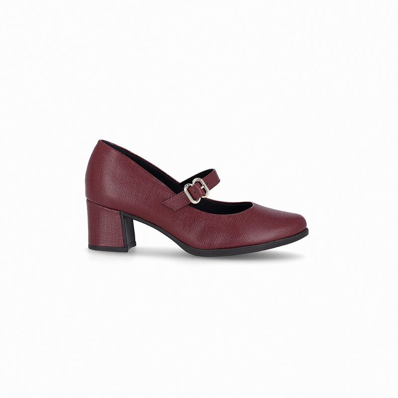 PICCADILLY - Zapato Mary Jane Mujer Vino Danubia Piccadilly