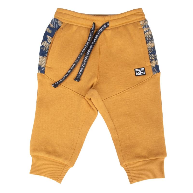 PILLIN - Pantalón Buzo Bebe  Amarillo Pillin  PVB542-25MOS  - Amarillo