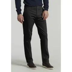 FEROUCH - Pantalón Twill Without Pleats L/31 Business Negro