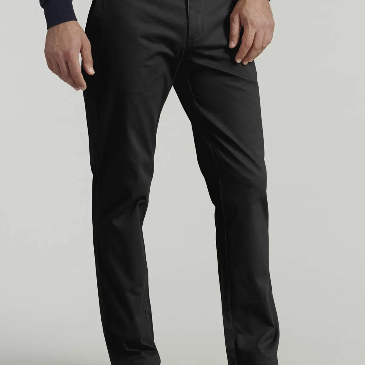 FEROUCH - Pantalón Twill Without Pleats L/31 Business Negro Ferouch