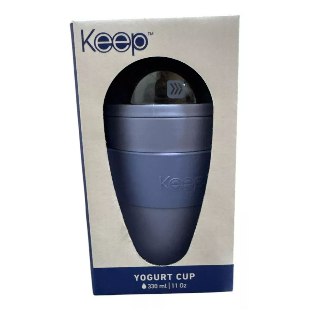KEEP - Vaso Yogurt Keep Cereal 330ml Con Cuchara Azul
