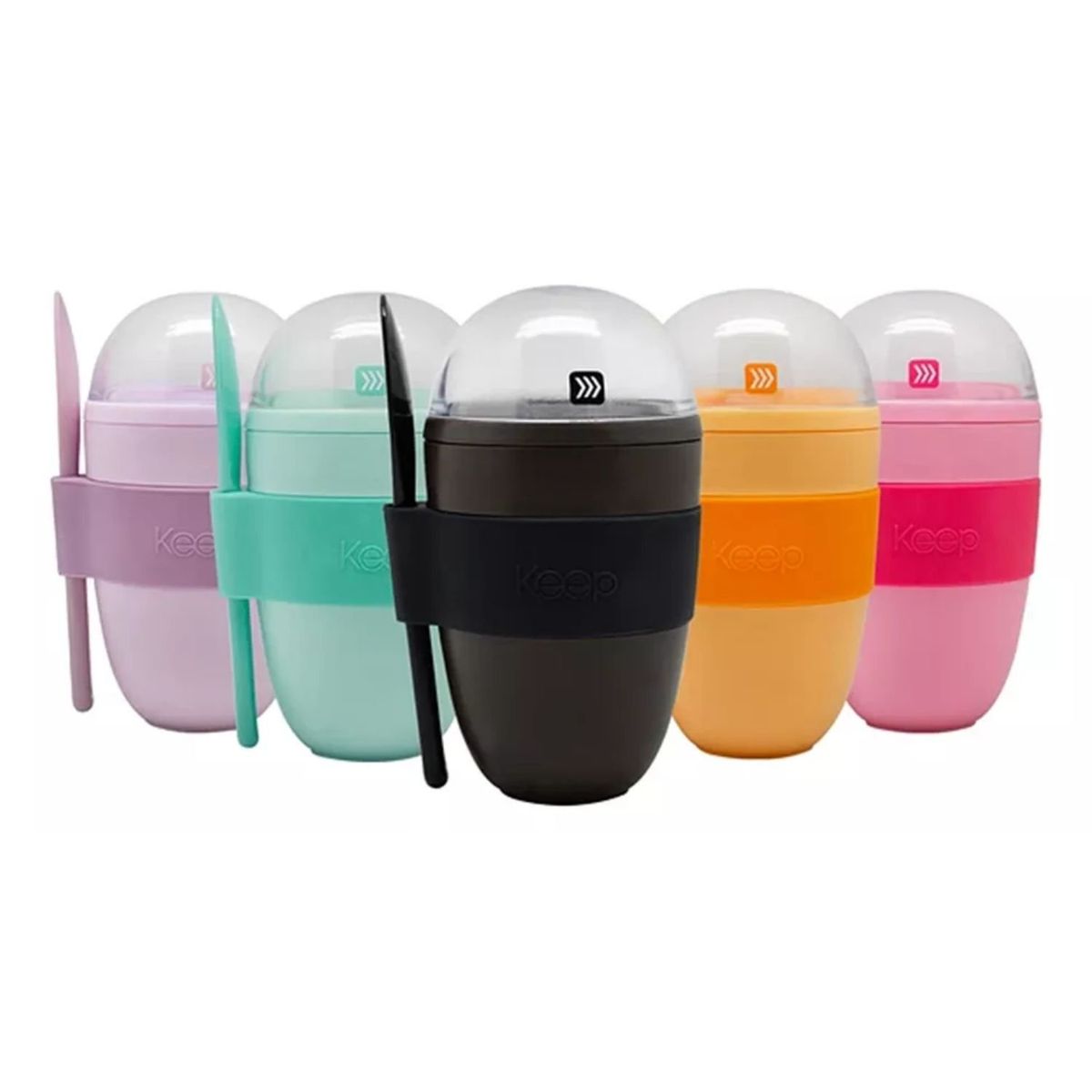 KEEP - Vaso Yogurt Keep Cereal 330ml Con Cuchara Azul