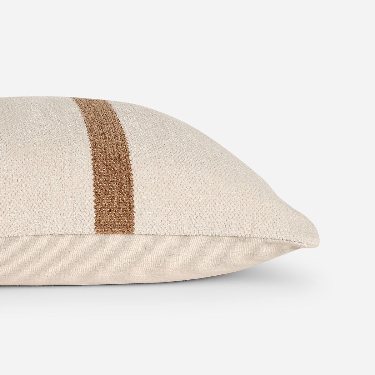 ROSEN - Funda de Cojín Ambiente Algodón Opal 60 x 40 cm Crudo-Camel