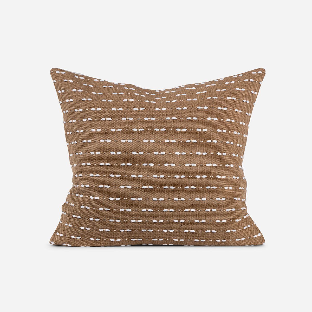 ROSEN - Funda de Cojín Bordado Gunnar 50 x 50 cm Camel